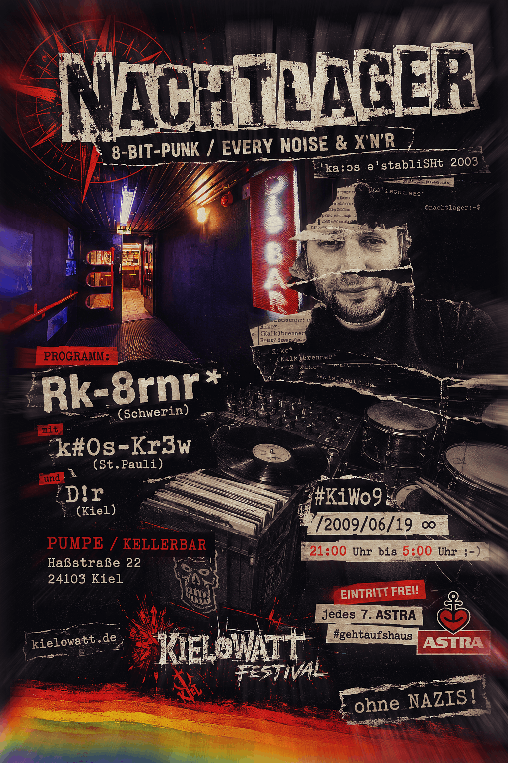 Nachtlager: 8-Bit-Punk / Every Noise & X'n'R / Fr 19.06.2009, 21:00–5:00 Uhr, Die Pumpe, Haßstraße 22, 24103 Kiel. Eintritt frei!